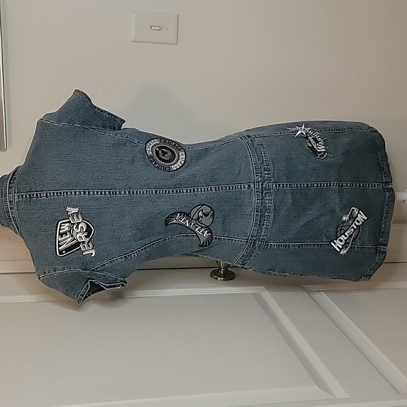 Le More Sports Team Cities Embroidered Denim Dress, Size 1X (CHECK MEASUREMENTS) - Picture 10 of 14